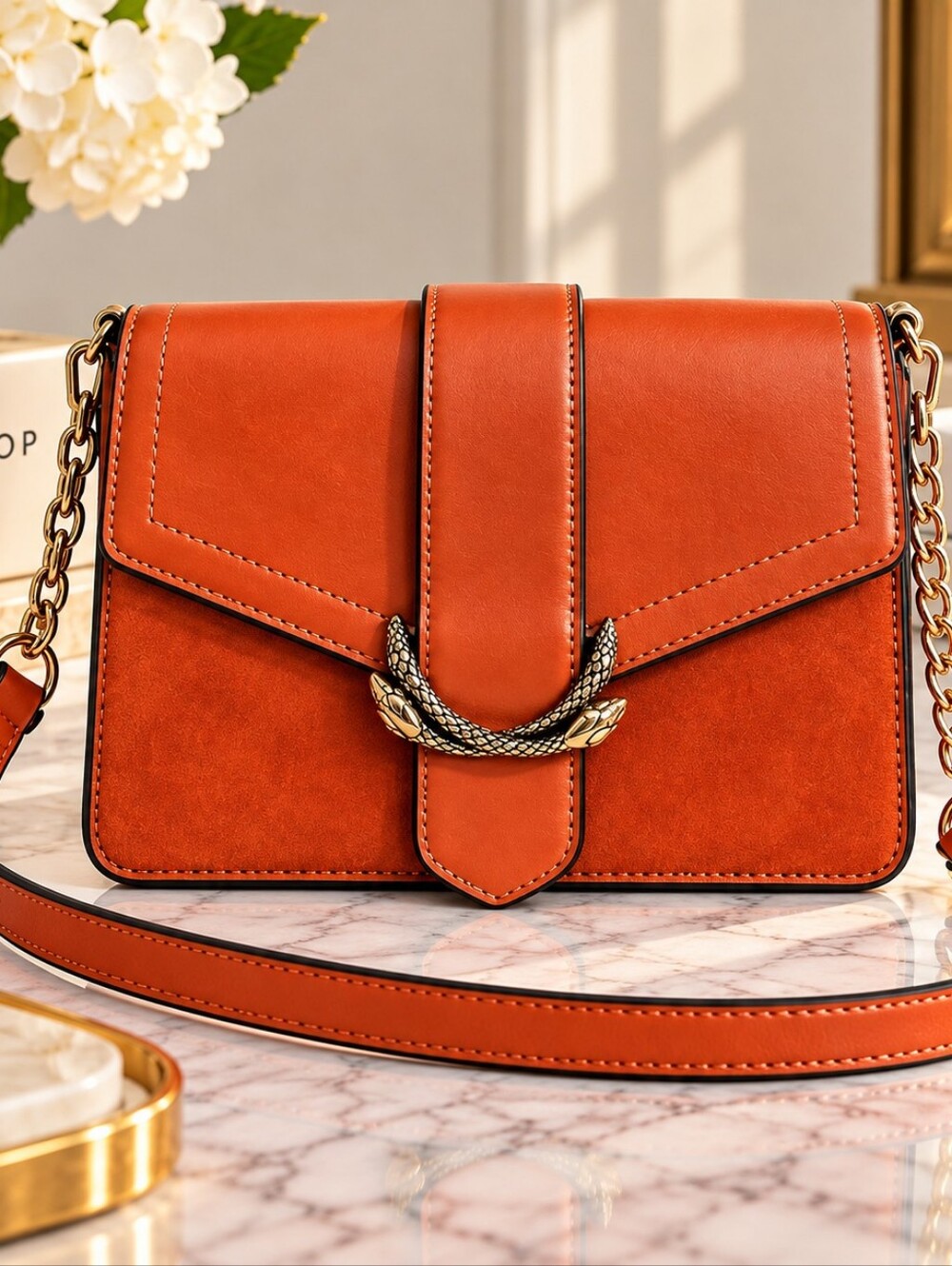Topshop Sela Crossbody Bag - Orange